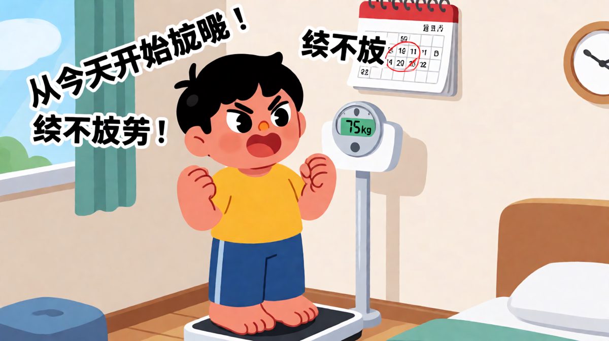 立flag：从今天开始拼命减肥！