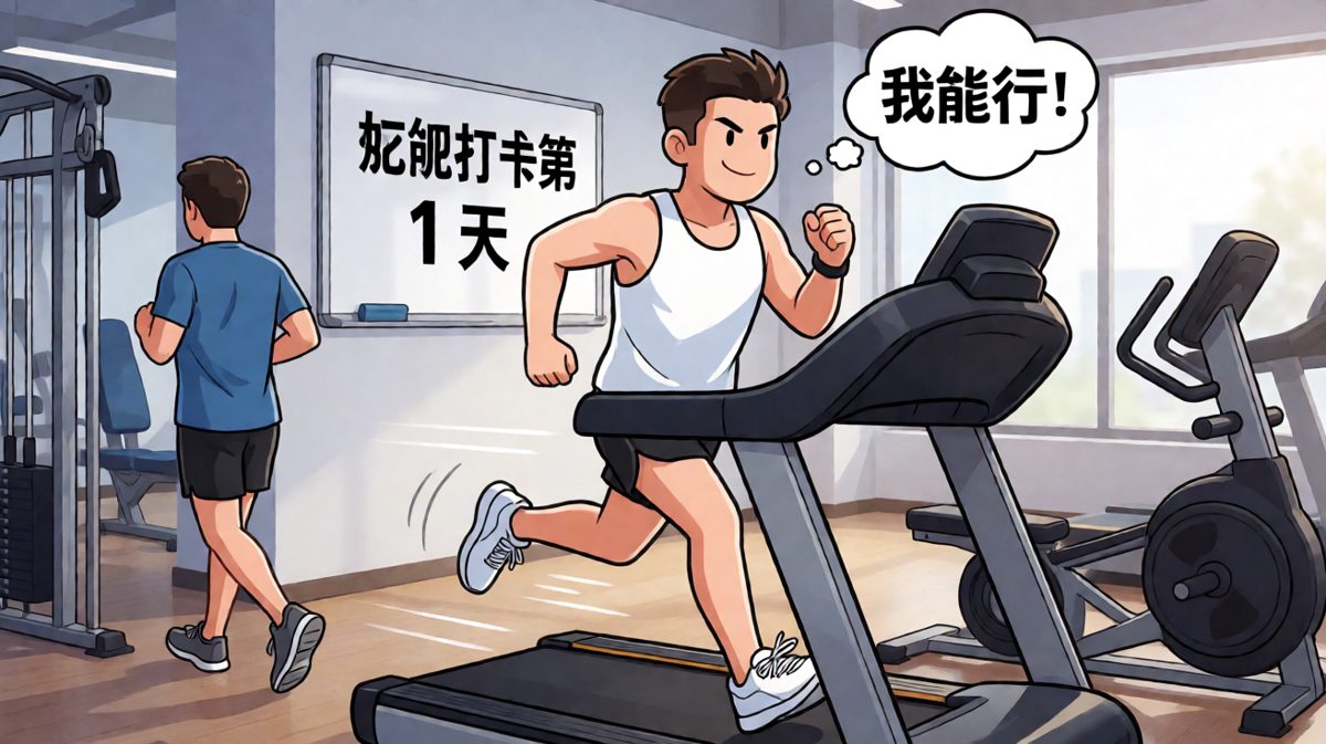 第一天：感觉自己是健身达人！