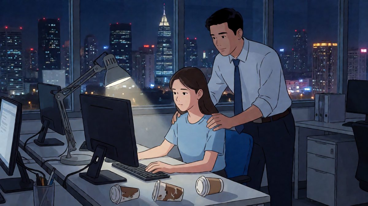 员工以为老板来送温暖，结果老板开口就是'你还有多少PPT没做完'，暖心反转变心碎现场。