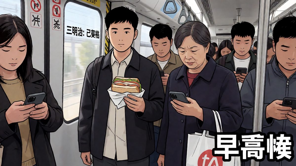 通勤路上的三明治，永远到不了公司