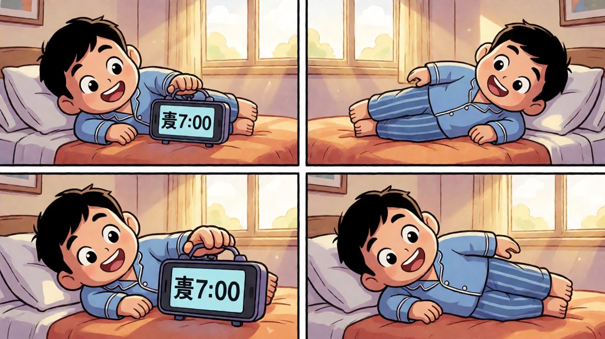 闹钟响了，痛苦抉择