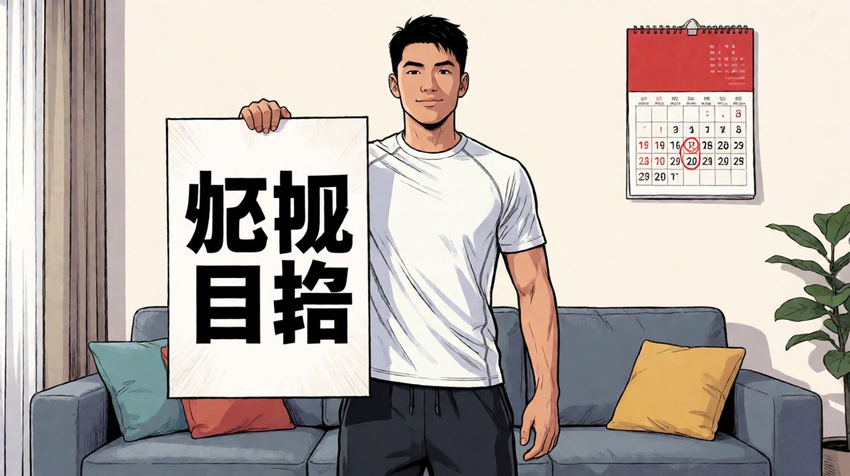 第一天：雄心勃勃立下减肥flag