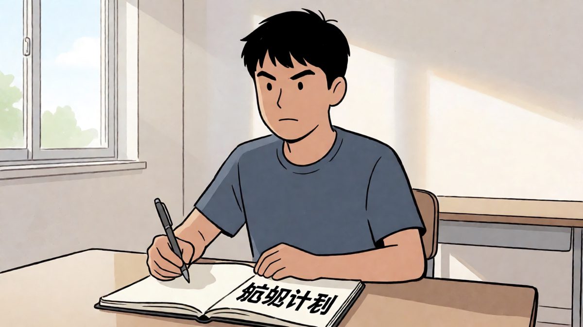 小明立下雄心壮志的减肥flag。