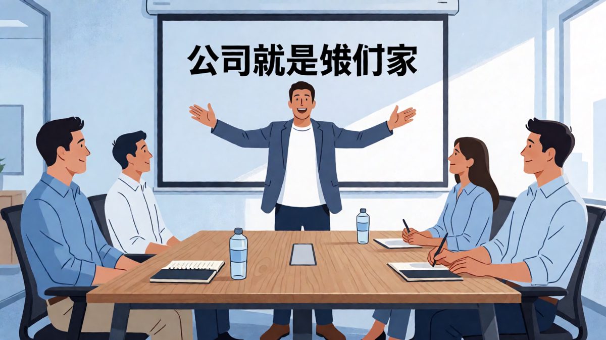 老板：公司就是家！员工：那我能把自家东西卖了换奖金吗？