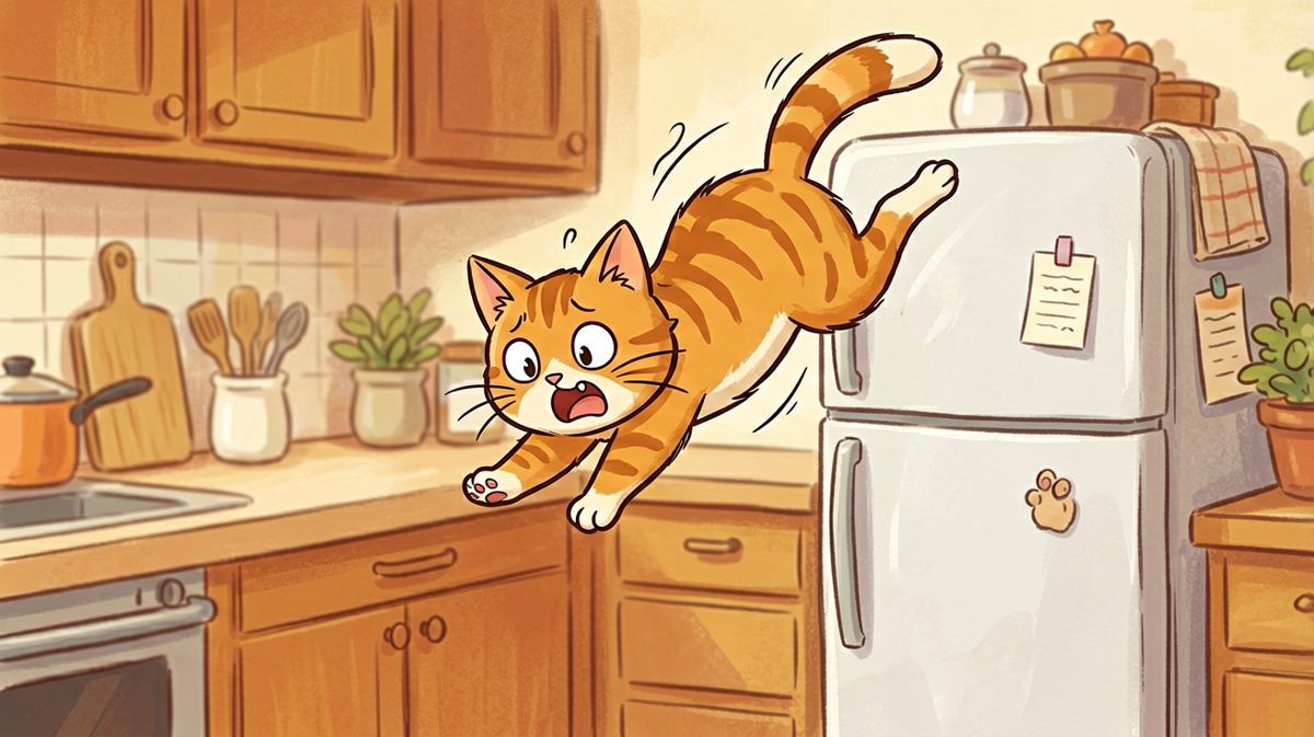 猫猫：说好的飞檐走壁呢？！