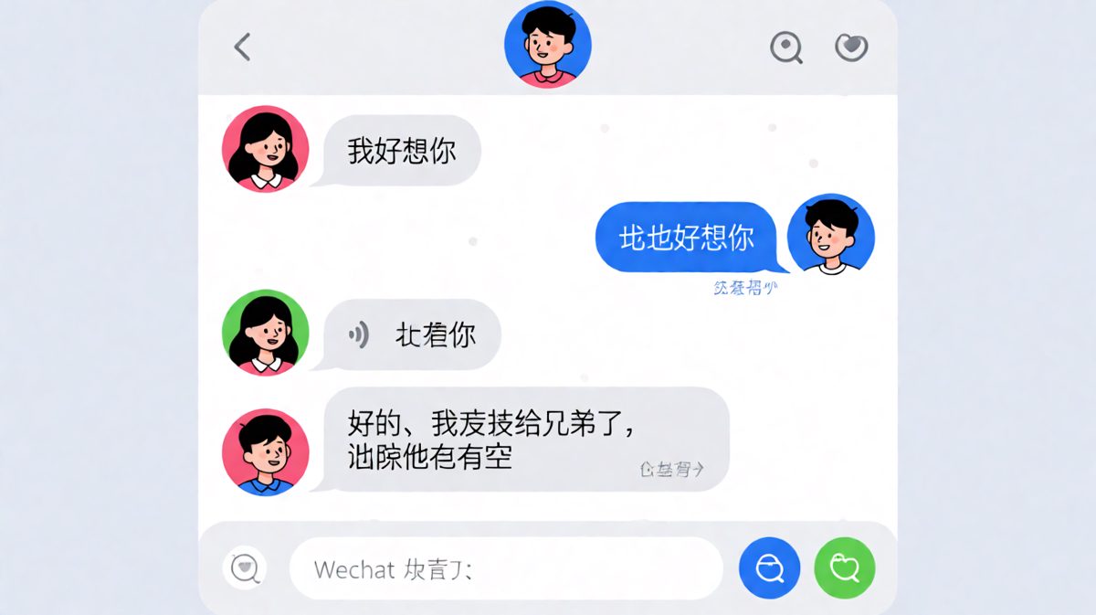 女生表白被当成转发包处理