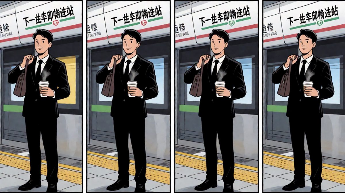 早起的打工人，信心满满等地铁