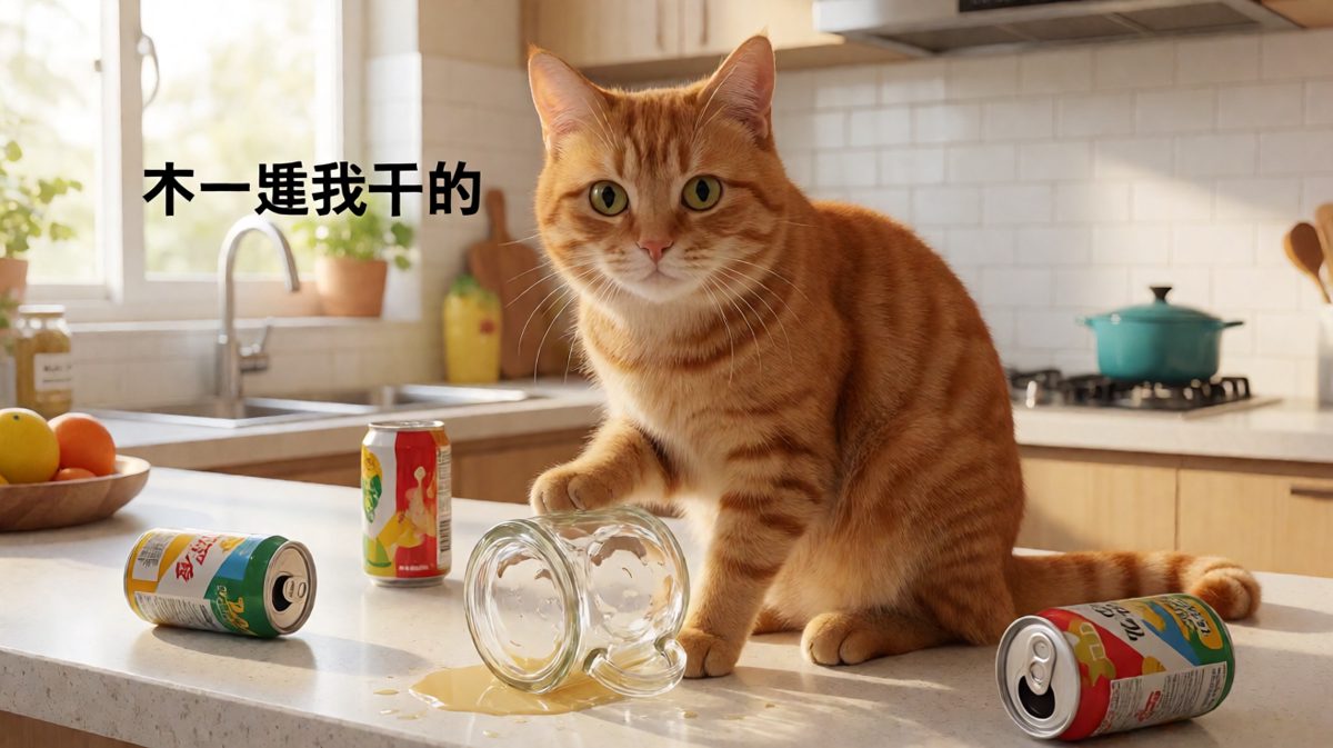 猫咪：杯子先动的手，我只是去劝阻。