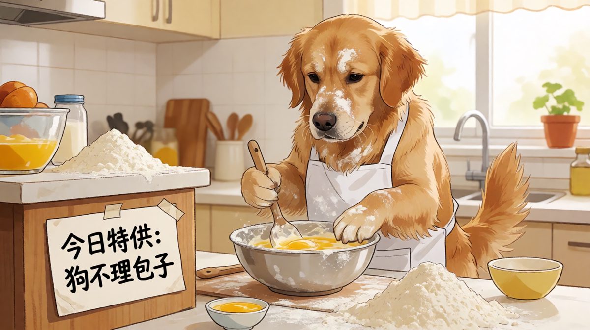 金毛主厨：今天给大家露一手，这包子绝对管饱！