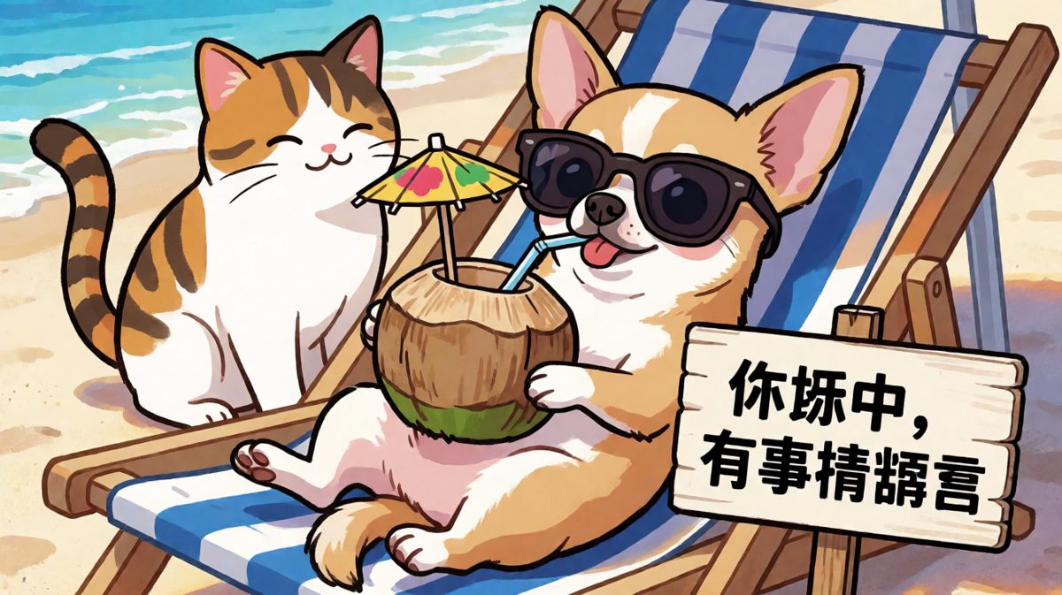  vacation mode：on，谁也别想让我工作