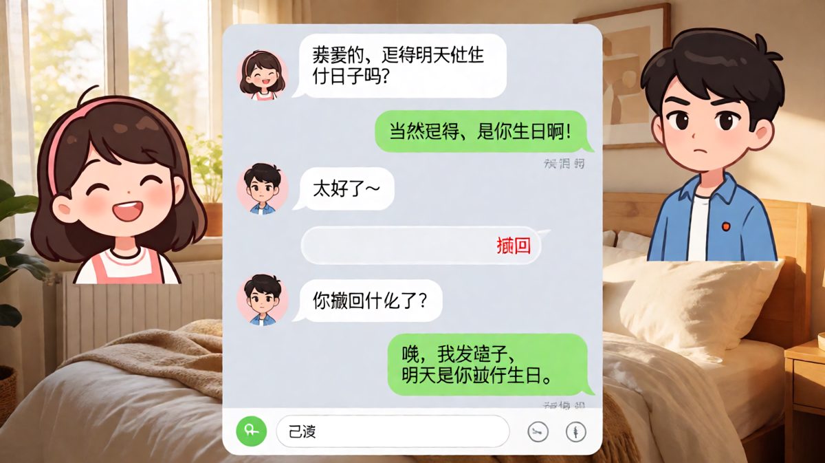 假装记得生日结果翻车