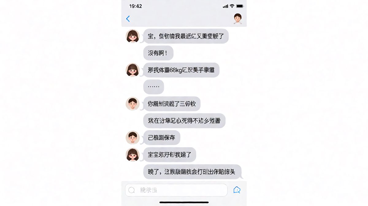 体重话题的最终战：截图永远比嘴硬更管用
