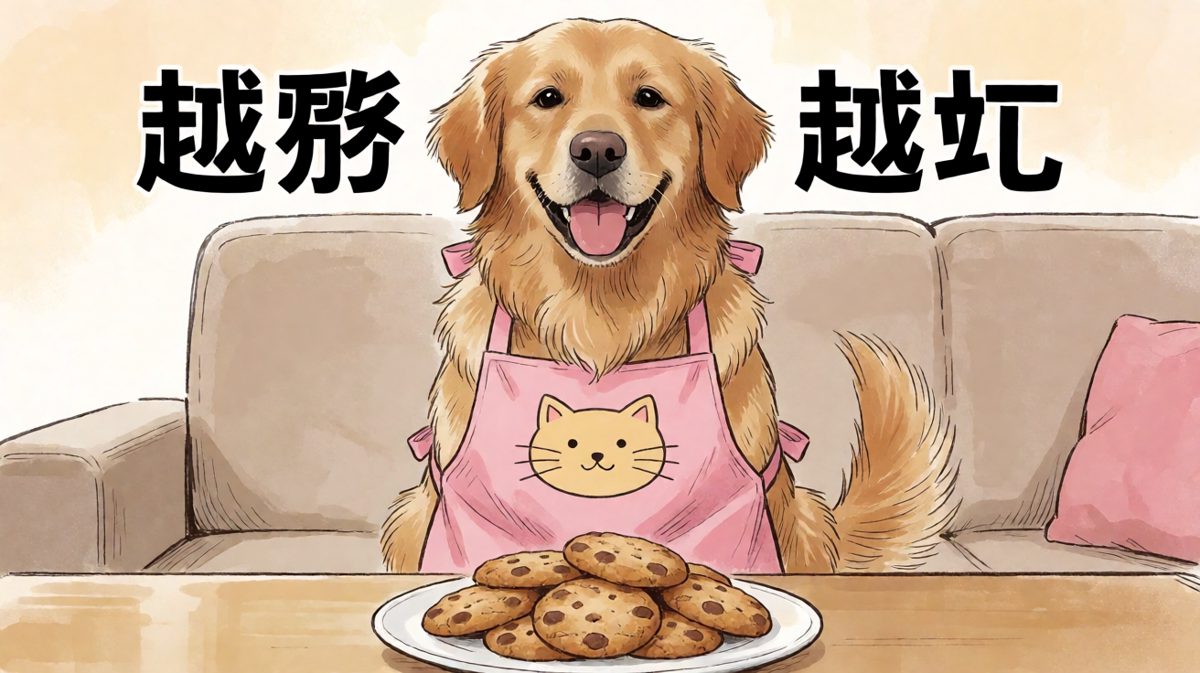 狗：今天家里来猫客人，我来招待！……好像哪里不对？