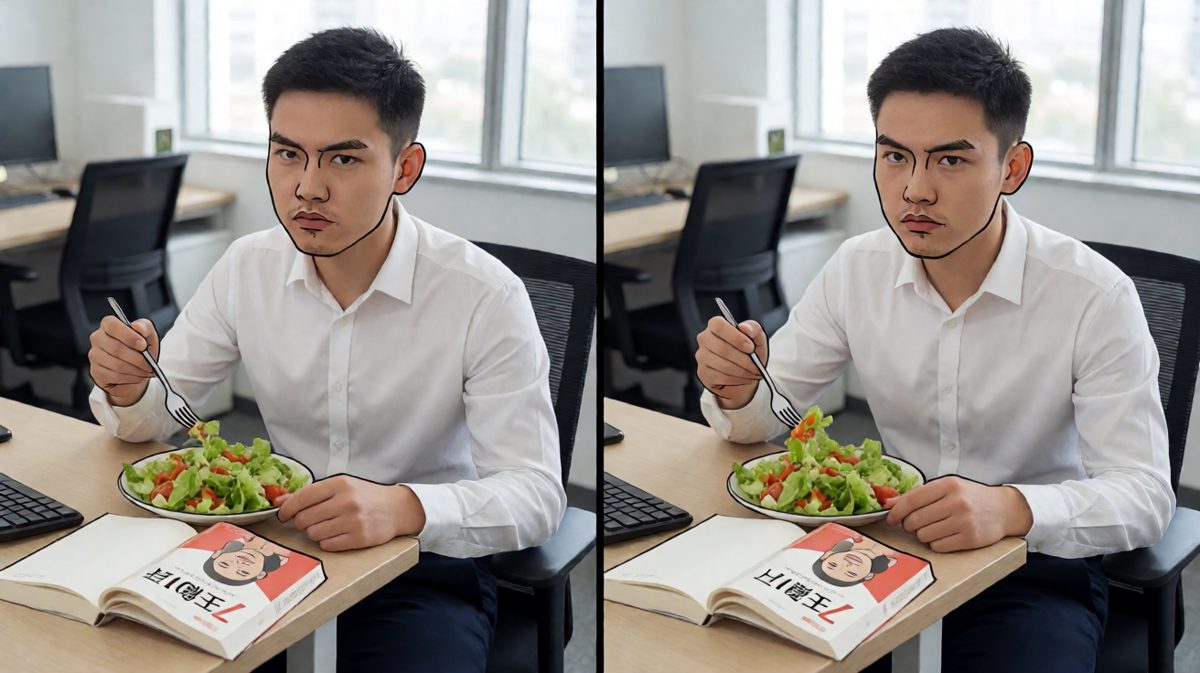 第一格：决心开始健康饮食的庄严时刻