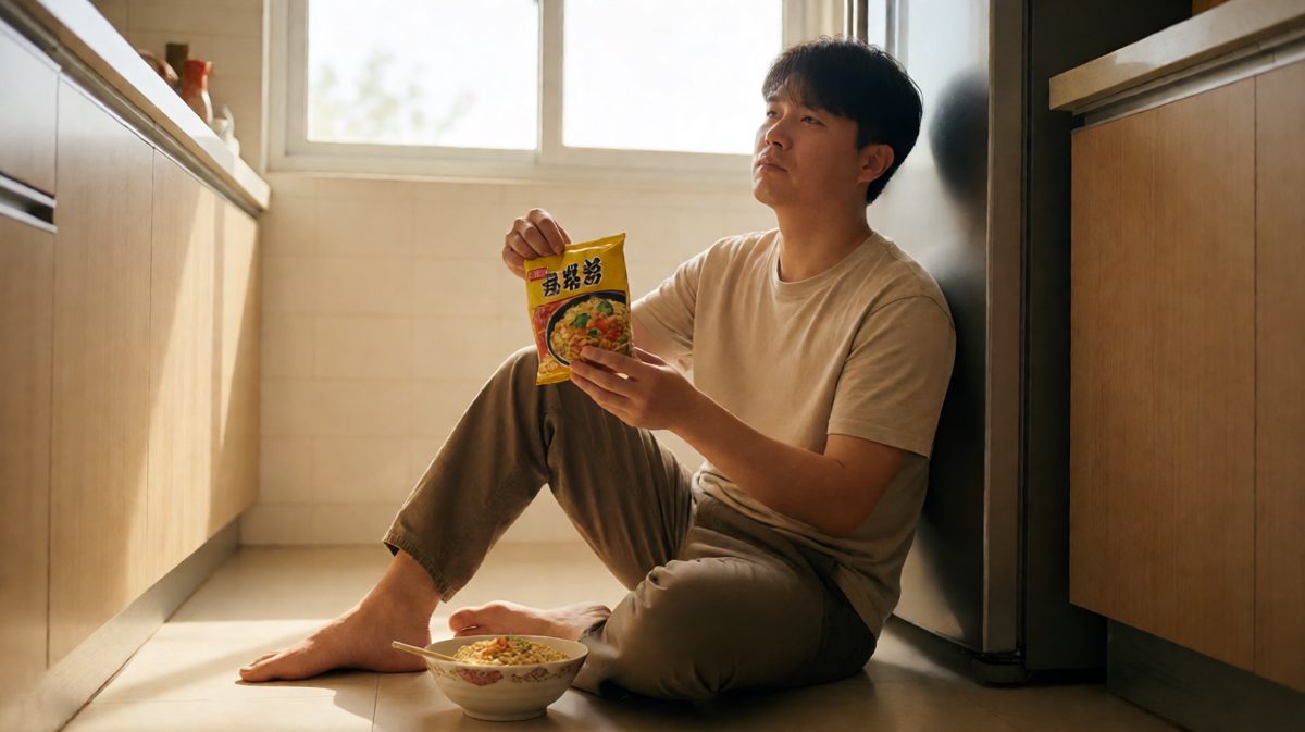 一碗泡面，让他开始思考人生的意义