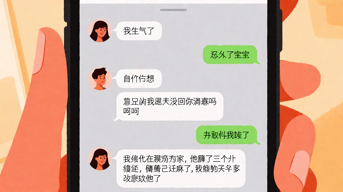 女友让男友自己猜哪里错了最后直接报备已原谅
