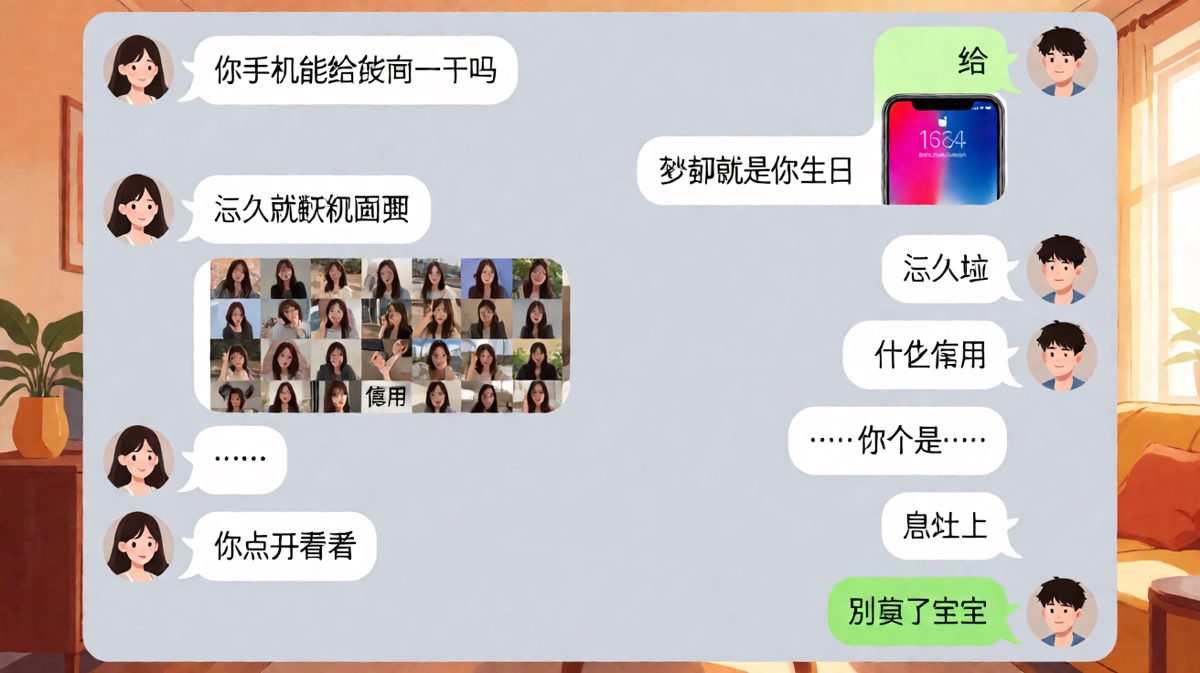 女友要手机一查查出备用文件夹男友破防