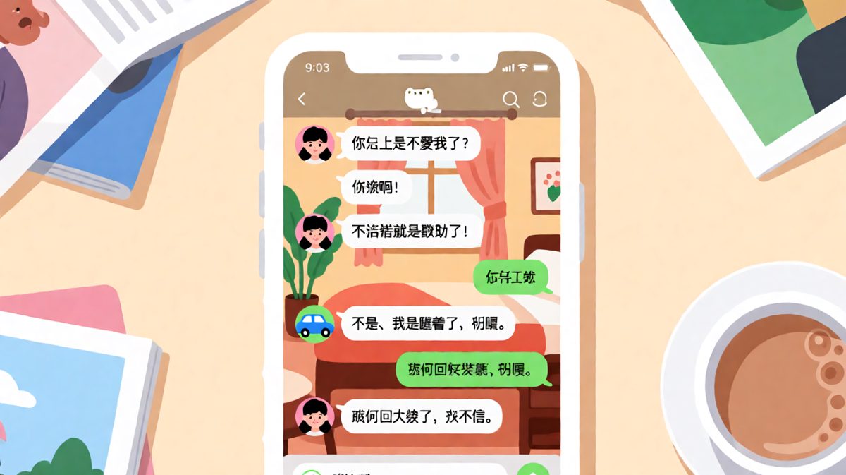 女方发小作文质问，男方一句'刚醒'让所有 Drama 瞬间垮掉。