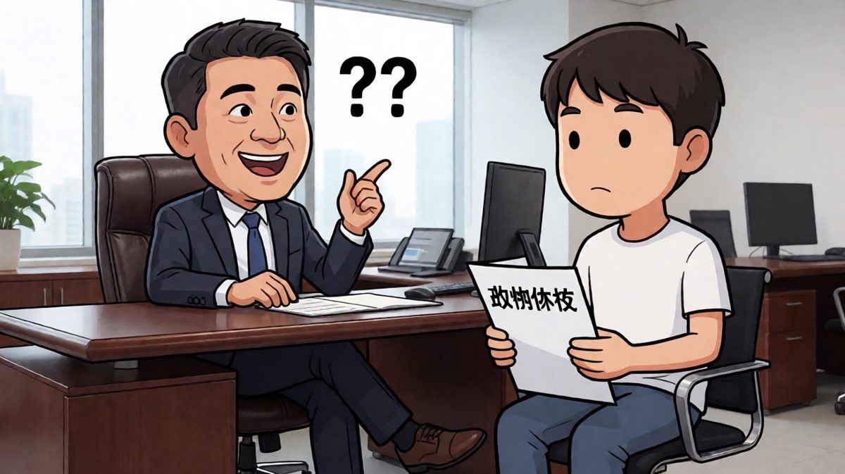 老板：最近工作感觉怎么样？员工：刚才把公司收购了。