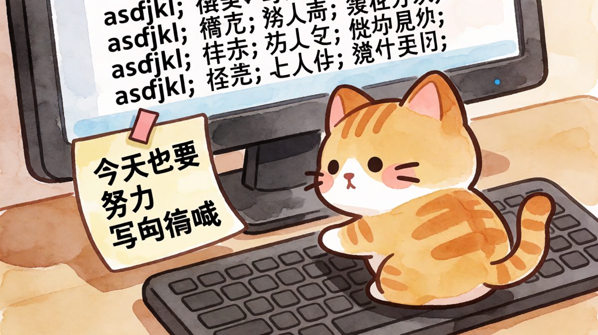 橘猫：老板，今天的bug是键盘帮我写的