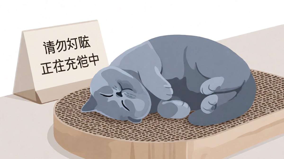 英短：充电五分钟，躺平两小时