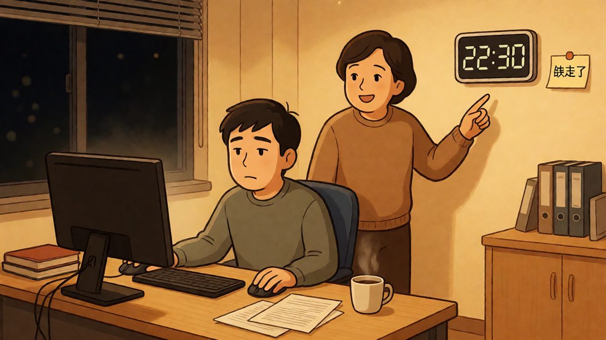 老板：还不走？——员工：我以为要开夜会