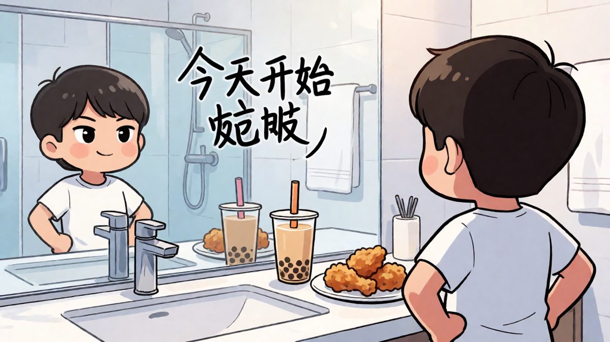 立flag的瞬间，信心满满宣布开启减肥之路