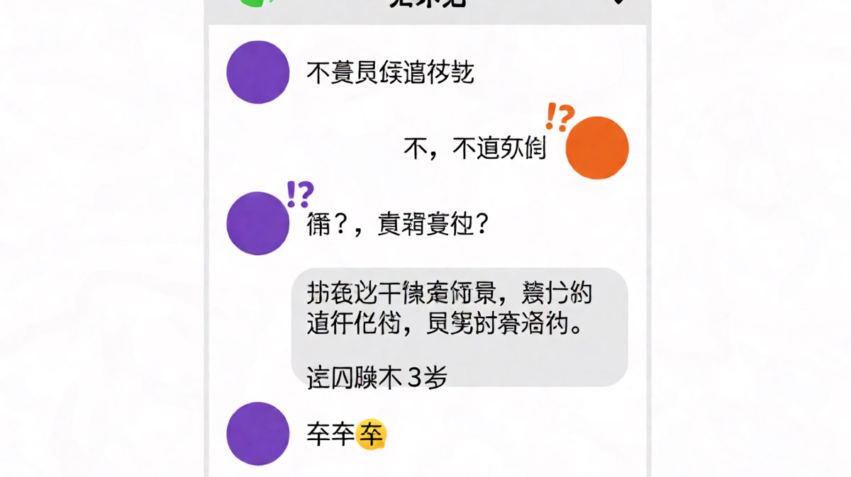 男生答题失败后选择卒于聊天框