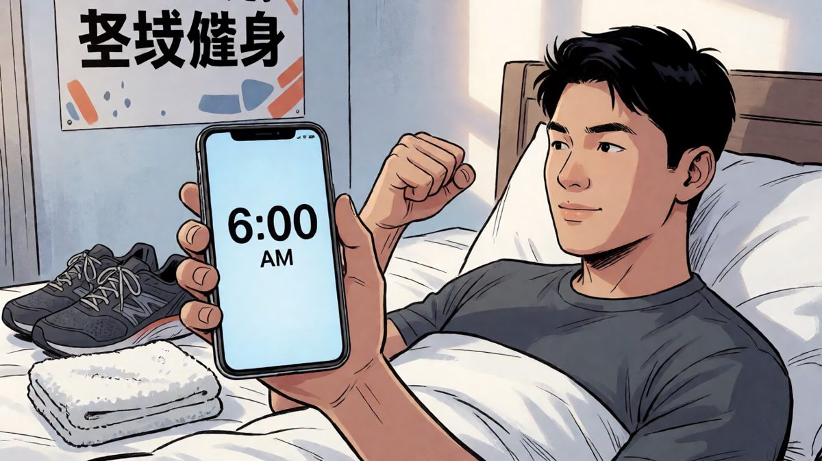 立flag：明天开始早起健身！