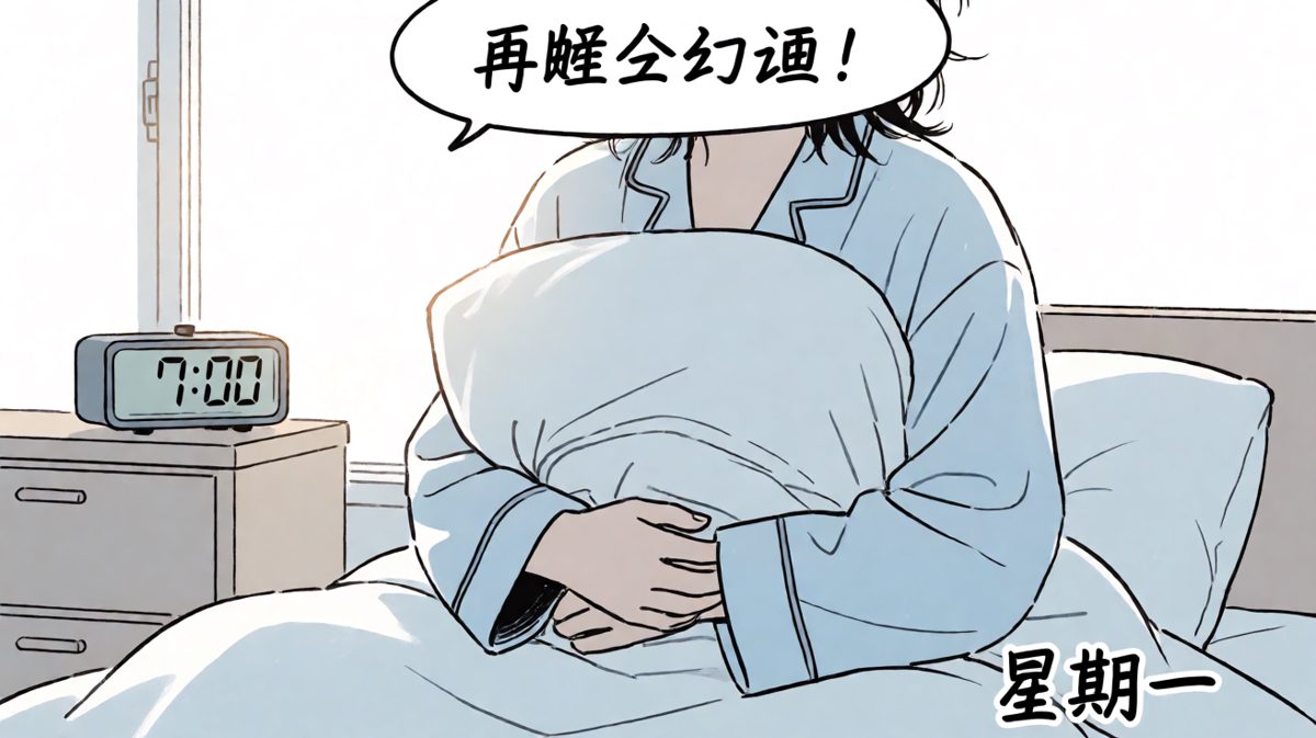 闹钟响了，但我的身体拒绝起床