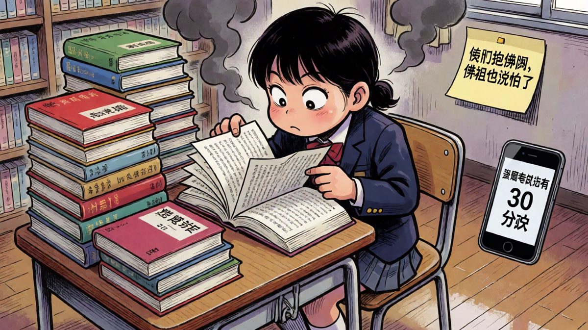 三天不学习，考试靠运气；一个月不学习，考试靠奇迹