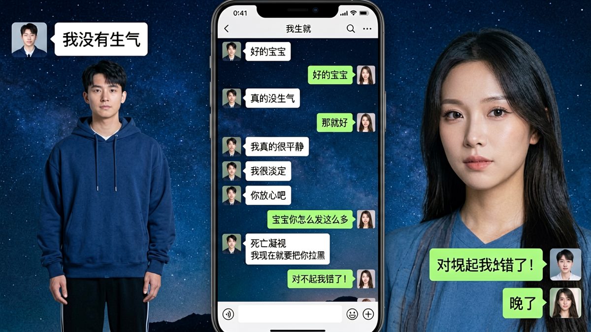 连说三遍没生气就是已经气炸了