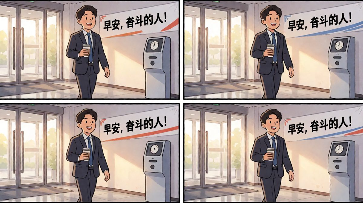 小明满怀信心来打卡