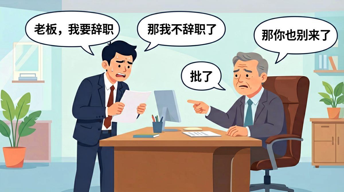 员工用离职试探老板，结果偷鸡不成蚀把米