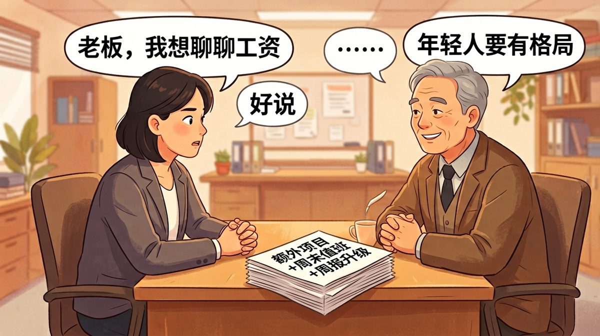 谈加薪变成谈加活，格局打开了人却垮了
