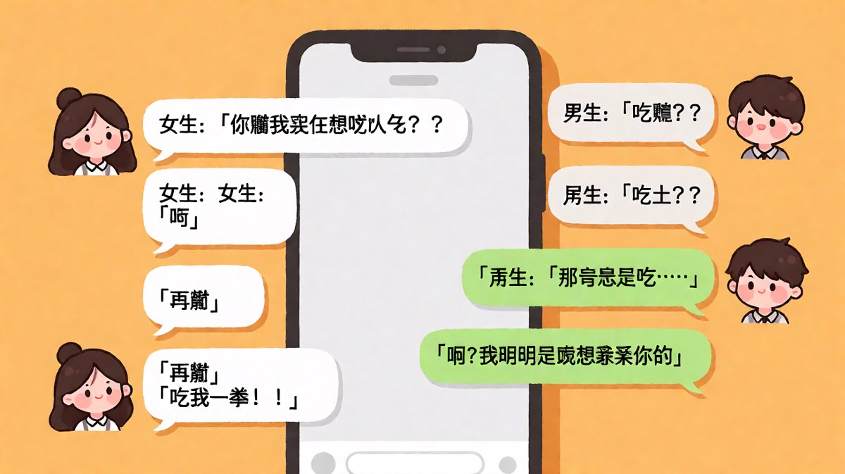 想亲亲被理解成想吃东西，直男语录翻车现场
