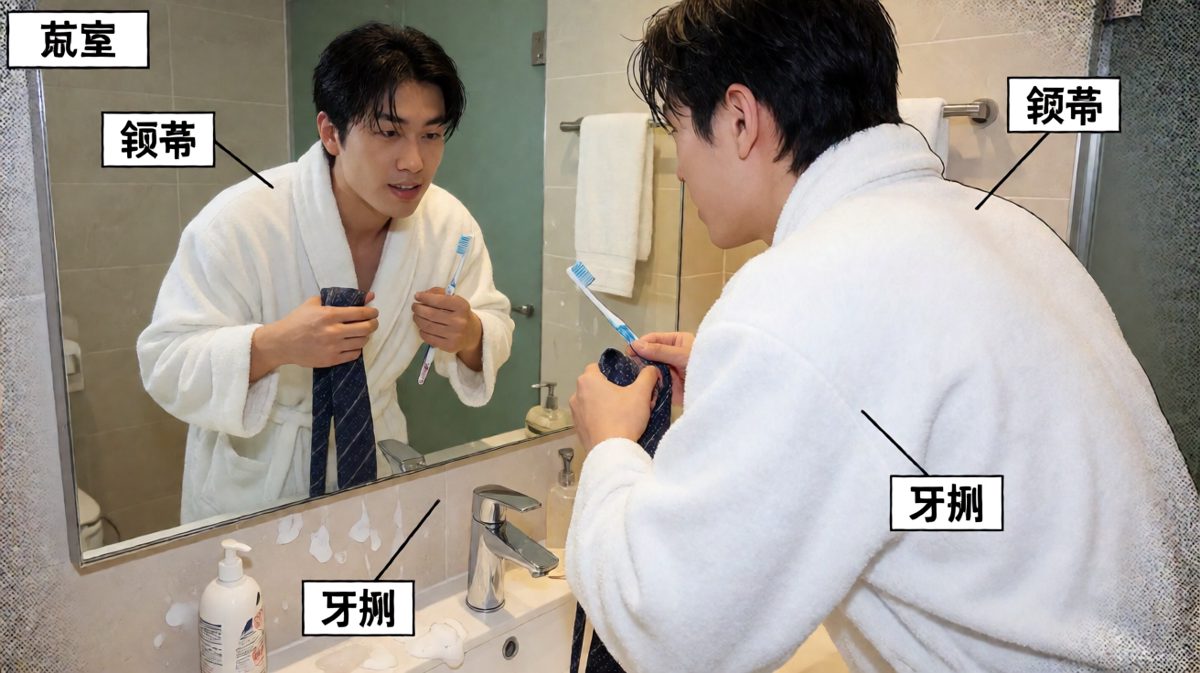 早上7点半：离会议只剩半小时，我开始了地狱级洗漱