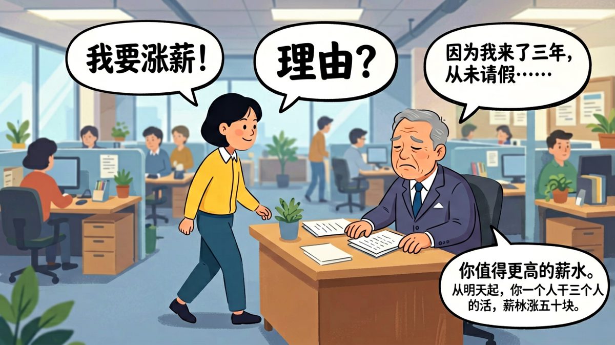 三年零迟到换来涨薪五十——老板的算盘打得真响