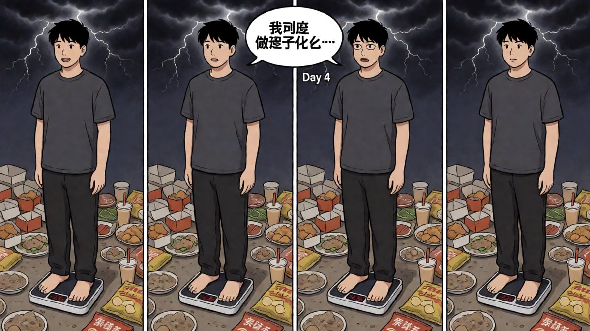 结局：体重不降反升，计划彻底崩塌