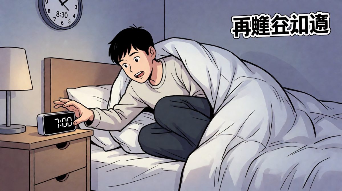 闹钟响了？不存在的，继续睡！