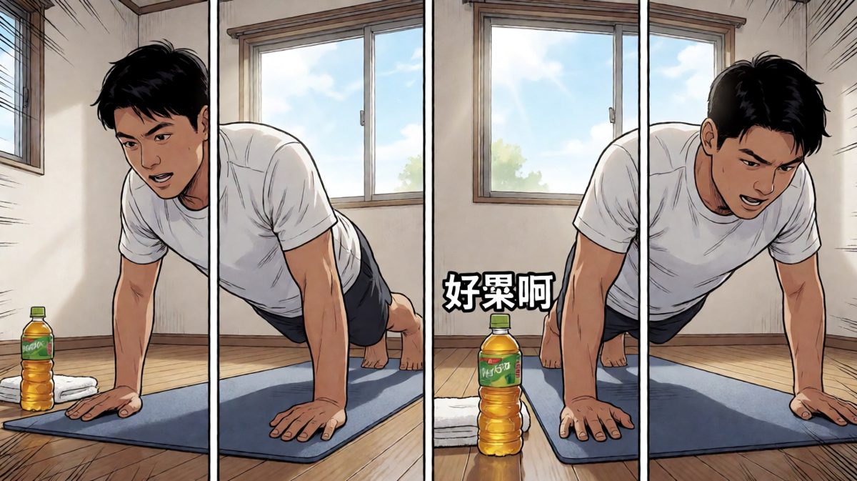 运动五分钟就累瘫，每一秒都是煎熬