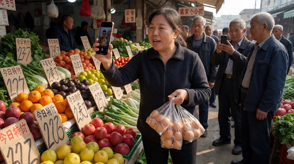 菜市场直播新流派：阿姨比网红还会带货