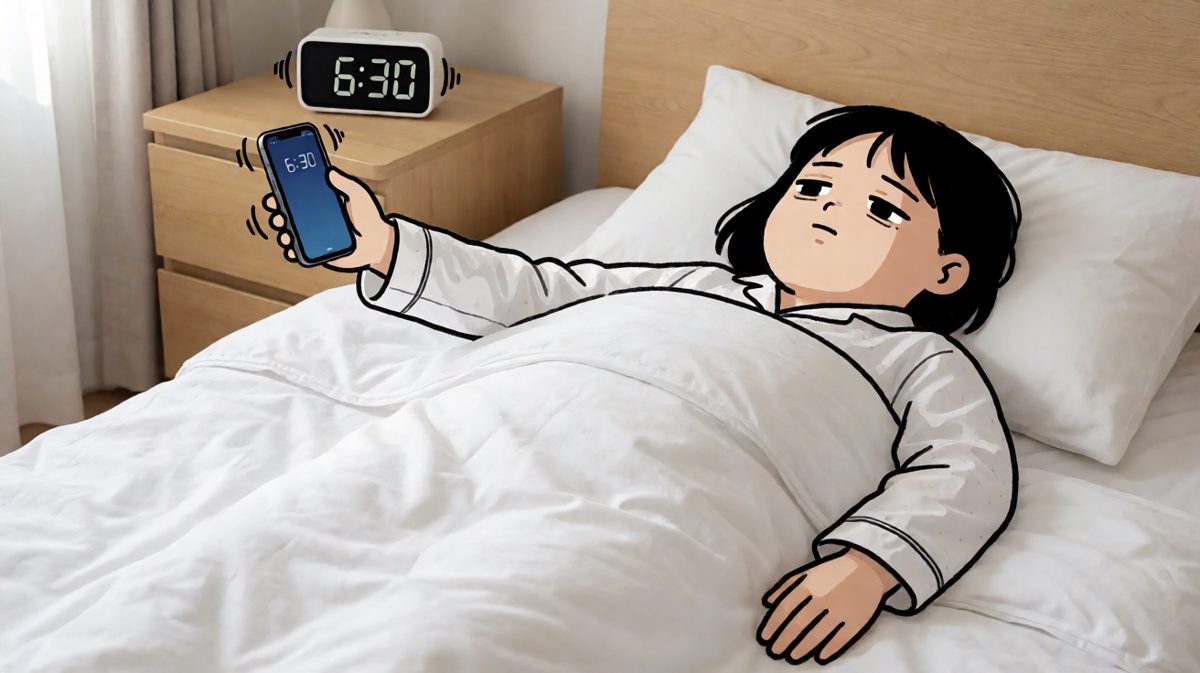 闹钟响起，不想起