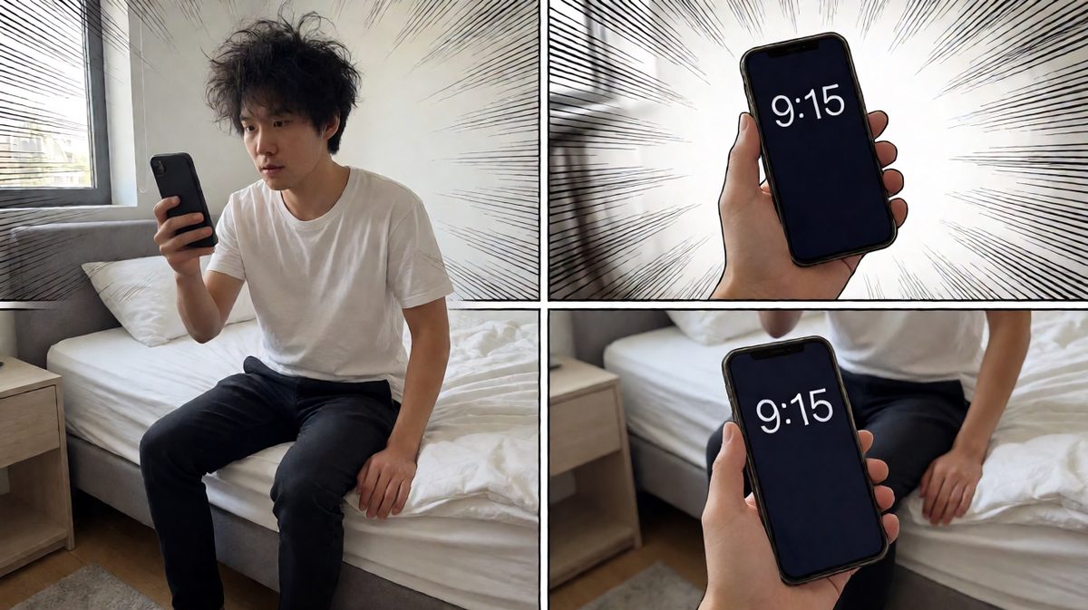 猛然惊醒，发现迟到了