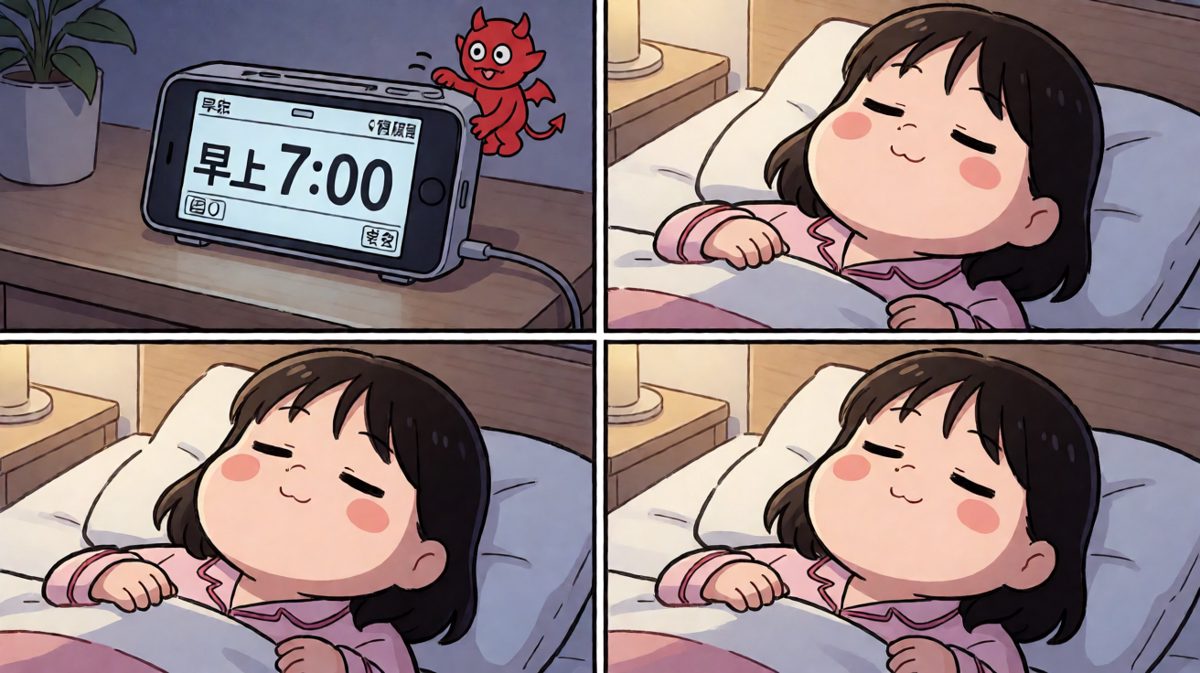 小恶魔闹钟每晚提前一小时把时间调乱