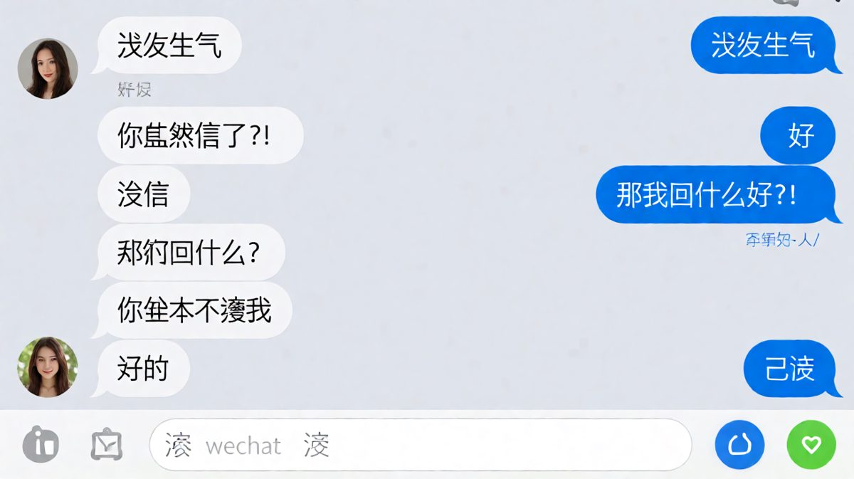 '我没生气'变成男生连环翻车现场