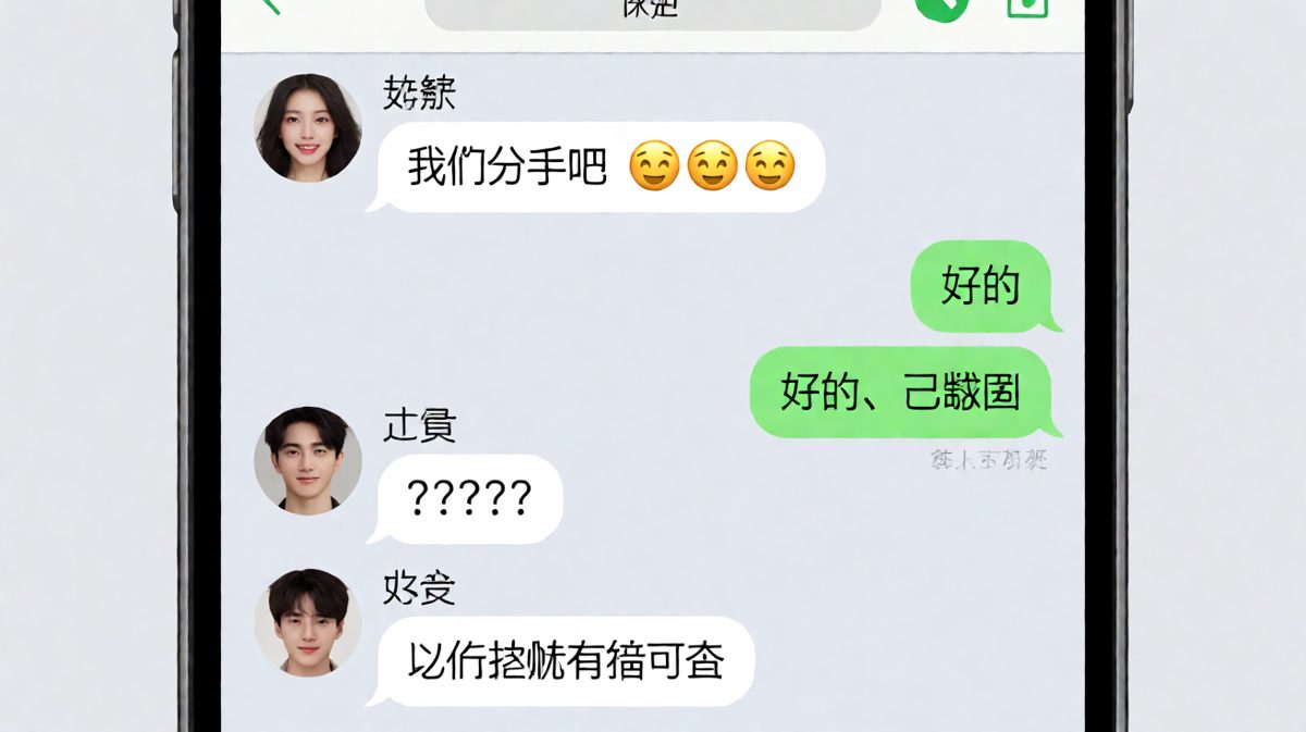 女生提分手反被男生截图留证，神反转
