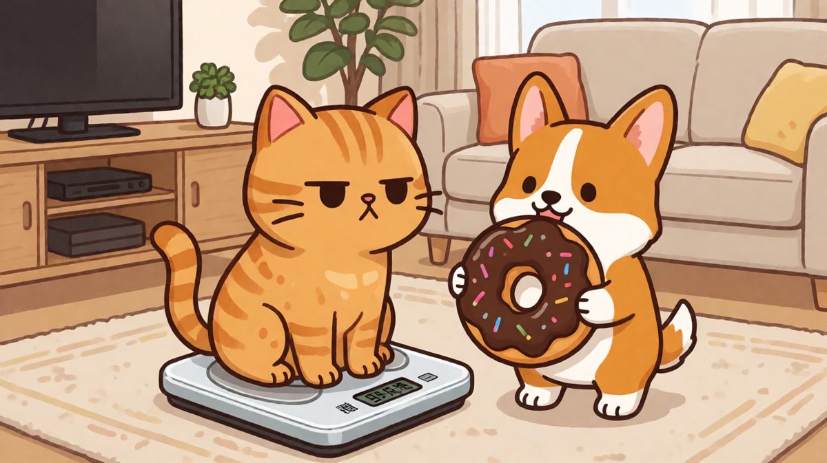 猫咪：这秤是不是对我有意见？