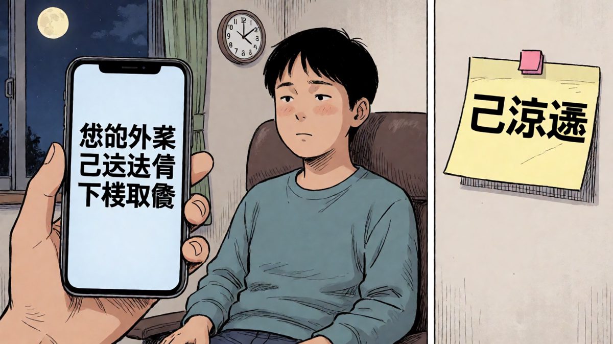 取餐需要下楼——我已经放弃人生