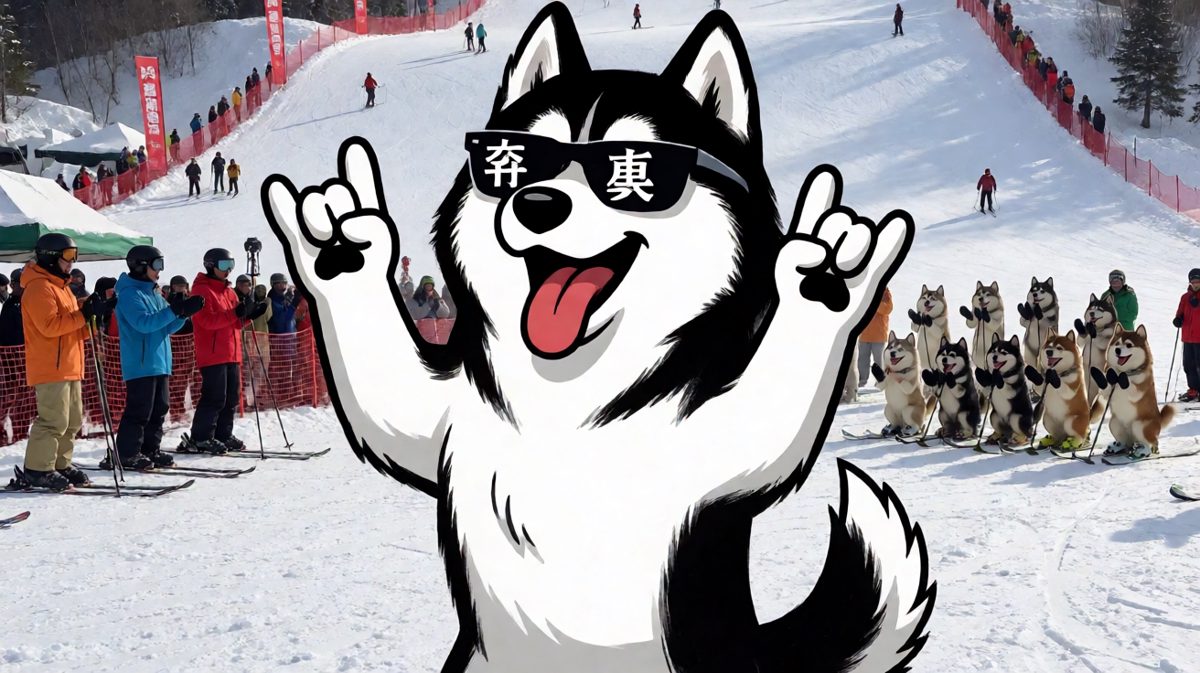 哈士奇：我就是雪地上的摇滚之星，给我点掌声！